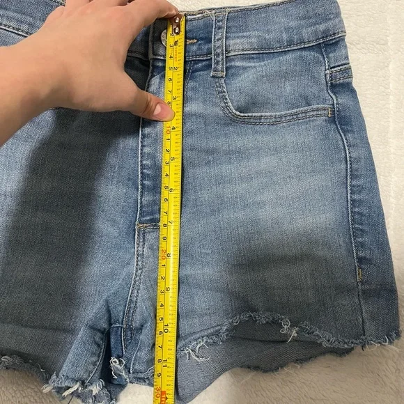 GARAGE HIGH RISE DENIM SHORTS - Picture 7 of 7